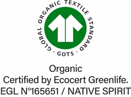 100 % organic cotton Combed cotton. Straight fit. Side seams. Enzyme-washed. 1 x 1 ribbed neckline. Twin needle finish at cuffs and hem. Reinforced shoulders in main material. Raw Natural is distinguished by its raw, visually textured appearance, dotted with fine particles visible to the naked eye. 