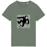 02 Dashed Football Chimpanzee – moss green