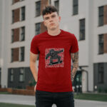 02 Dashed Skater Monkey – hibiscus red