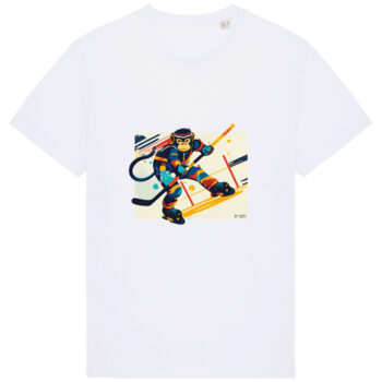 Avantgarde Hockey Player Monkey