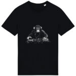 White Print DJ Monkey