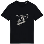 White Print Orangutan Skater
