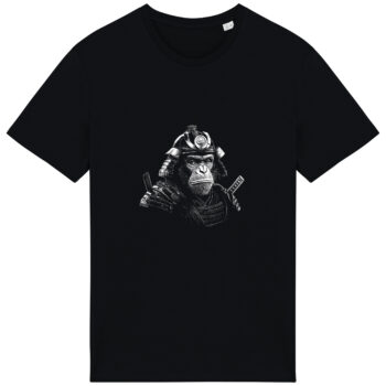 White Print Samurai Chimpanzee