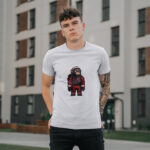 11 Pixel Spaceman Monkey – white