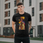 12 Psychedelic Spaceman Monkey – black