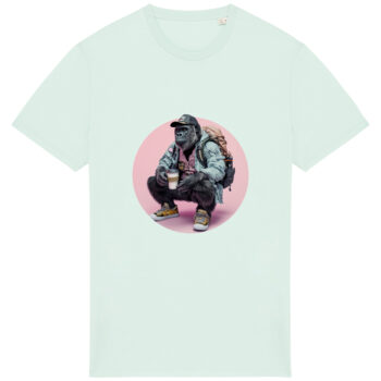 Realistic Pink Backpacker Gorilla