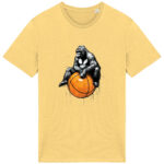 15 Black Marker Oversized Basketball Gorilla – white